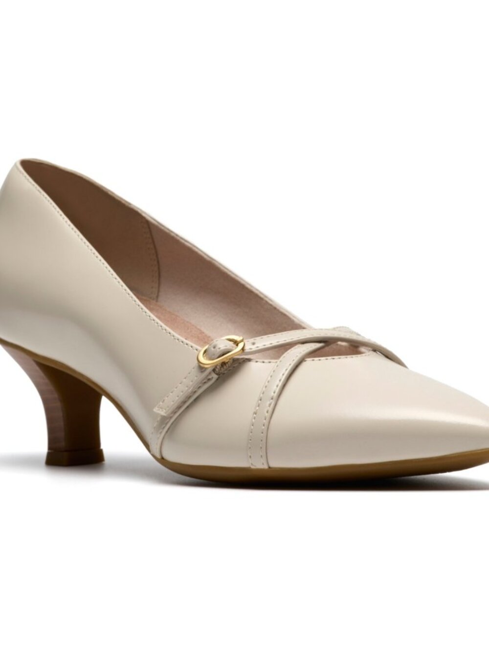 Clarks Women's 8.5 Off White Kepley Star Women's Leather Dress Shoes 60% off